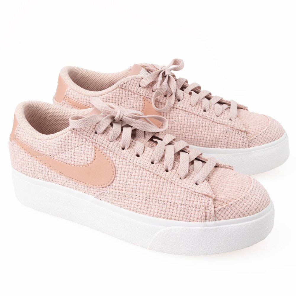 Nike Womens Blazer Low Platform Ess Pink Rose DN0744-600 Sneakers Shoes Size 7.5